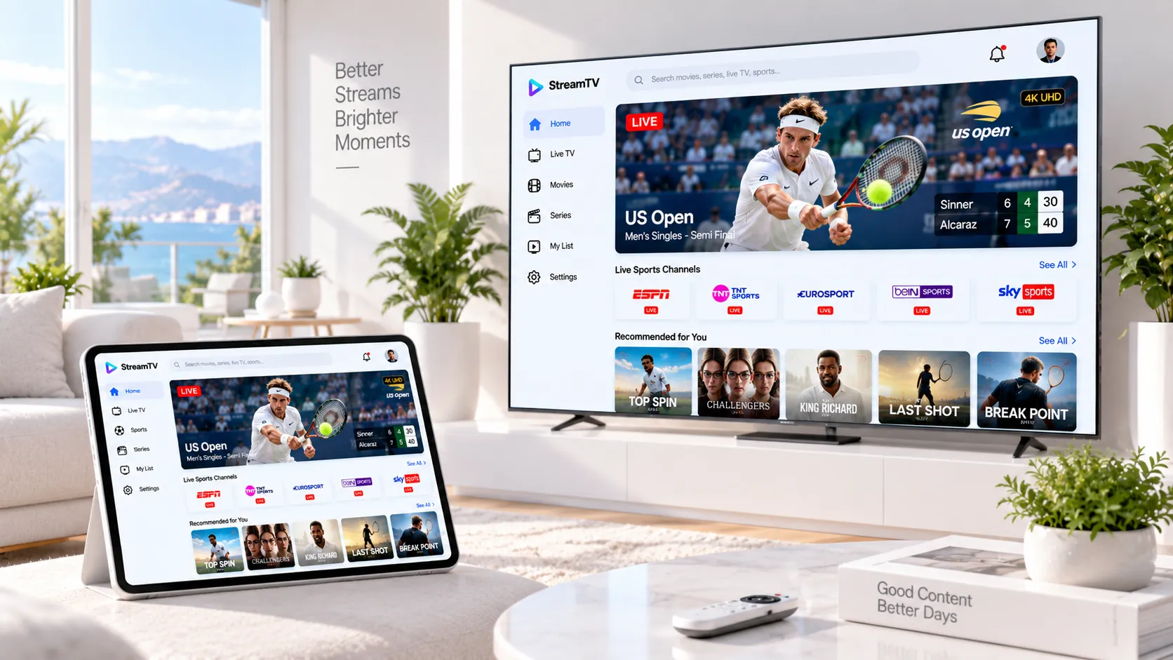 IPTV-Testlinie einrichten: M3U-Testlink in TiviMate auf einem Android TV importieren